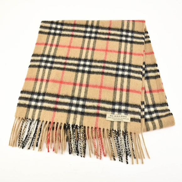 Burberry Accessories - BURBERRY: Beige, Nova Check 100% Cashmere Scarf ro